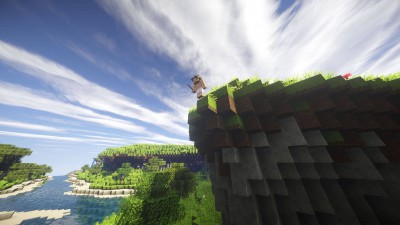 Un groms sauvage apercut en haut d'une falaise.