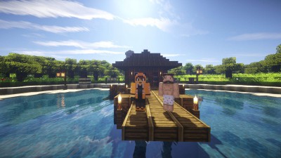 Réunion sur le ponton