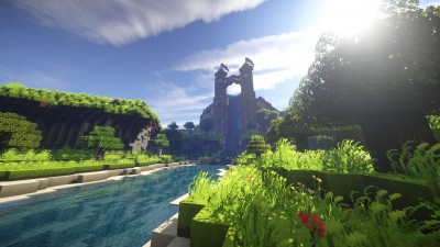 Les imposantes tours faisant office de barrage