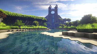 Le fleuve avec une vue imprennable sur le barrage