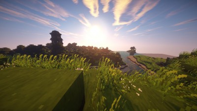 Un petit couche de soleil du haut d'une falaise