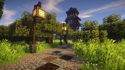 Un peu de Role Play avec la tour des gardes accessibles depuis ce chemin