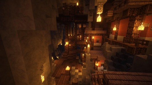 Intérieur du village de Rui