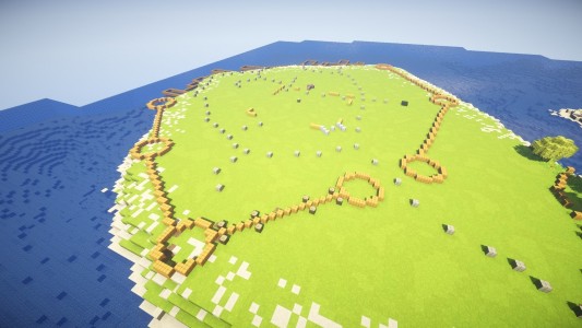 Tracé de la muraille de la future ville de Jovia